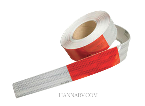 3M 22497A Conspicuity Tape - 6 Inch Red x 6 Inch White 150 Foot Roll - 5 Year Warranty